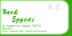 mark egyedi business card